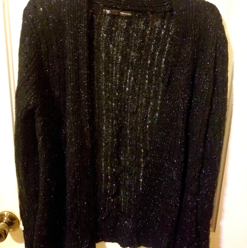 Maurices Black Sparkly Knit Sweater